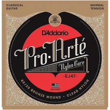 D'Addario EJ47 Pro-Arte 80/20 Bronze Normal Tension Classical Guitar Strings