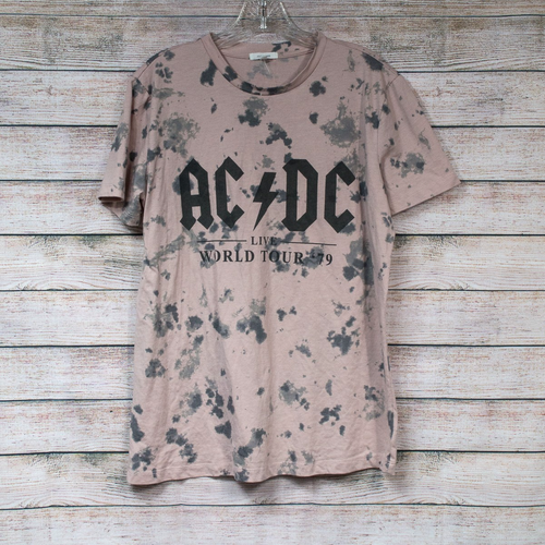 Maurices AC DC World Tour 79 Paint Splatter Graphic T-Shirt Womens Size ...
