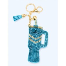 Rhinestone Tumbler Keyring bag backpack charm