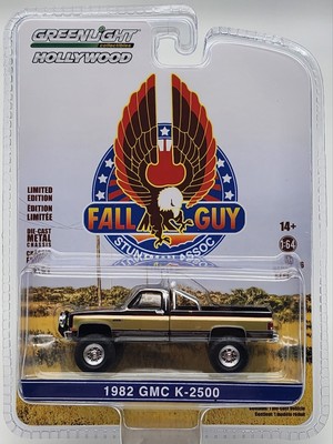 GREEN MACHINE HOLLYWOOD  SERIES 26 BLACK CHROME CHASE  FALL GUY 1982 GMC K-2500!