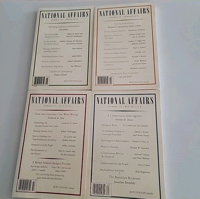Lot of 4 National Affairs Magazines -2014 - Spring, Summer, Winter & Fall *Good*