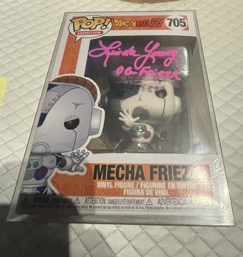 Funko Pop! Animation Dragon Ball Z Mecha Frieza #705 signed by Linda Young