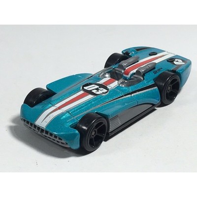 Hot Wheels GM Chevroletor Turquoise Blue Car Metalflake 03 Track Builder 2016