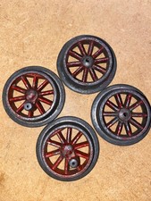 4 Räder für Lok Märklin Bing Bub Carette, ca. 1910-30