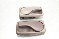 83-91 Porsche 944 Left Right Door Handle Set Dp Maroon Red Interior Lm01