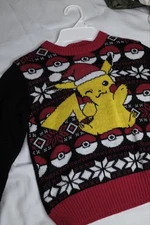 Jumping Beans Pikachu Pokeball Ugly Sweater Size 5 Boys New With Tags