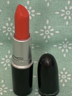 MAC Amplified Creme Rouge Lippenstift MORANGE Pretty Deep Orange Red Creme Selten Neu