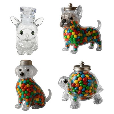 Candy Containers Animal Shape Candy Storage Jar Cute Kitchen Airtight Handsome