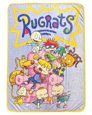 The Rugrats Blanket Character Lounge Playtime Design Plush Lap Throw 46 x 60