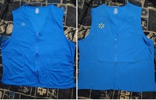 Bundle of 2 Walmart Employee Uniform Vests Size XL Blue Full Zip
