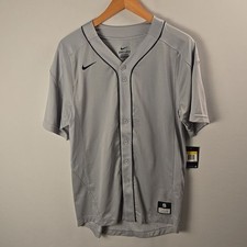 Nike Men's Team Vapor Full Button Baseball Jersey Size S Athletics Athleisure