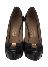 Salvatore Ferragamo Patented Leather Pumps 9.5