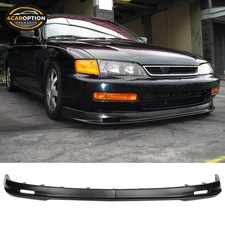 Fit 96-97 Honda Accord Mugen Style Front Bumper Lip Spoiler Splitter 2pcs Set Pu