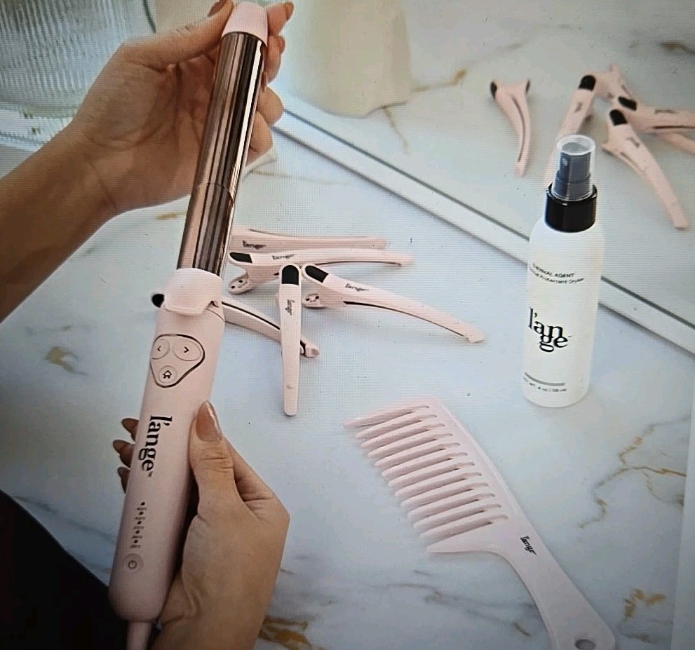 l’ange Blush 25mm 1” Le Pirouette Titanium Rotating Curling Iron New Sealed Box