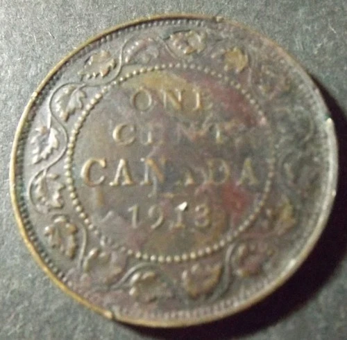 Photo of a 1913 Canada Large Cent from an eBay listing that sold on Jul 23, 2026
