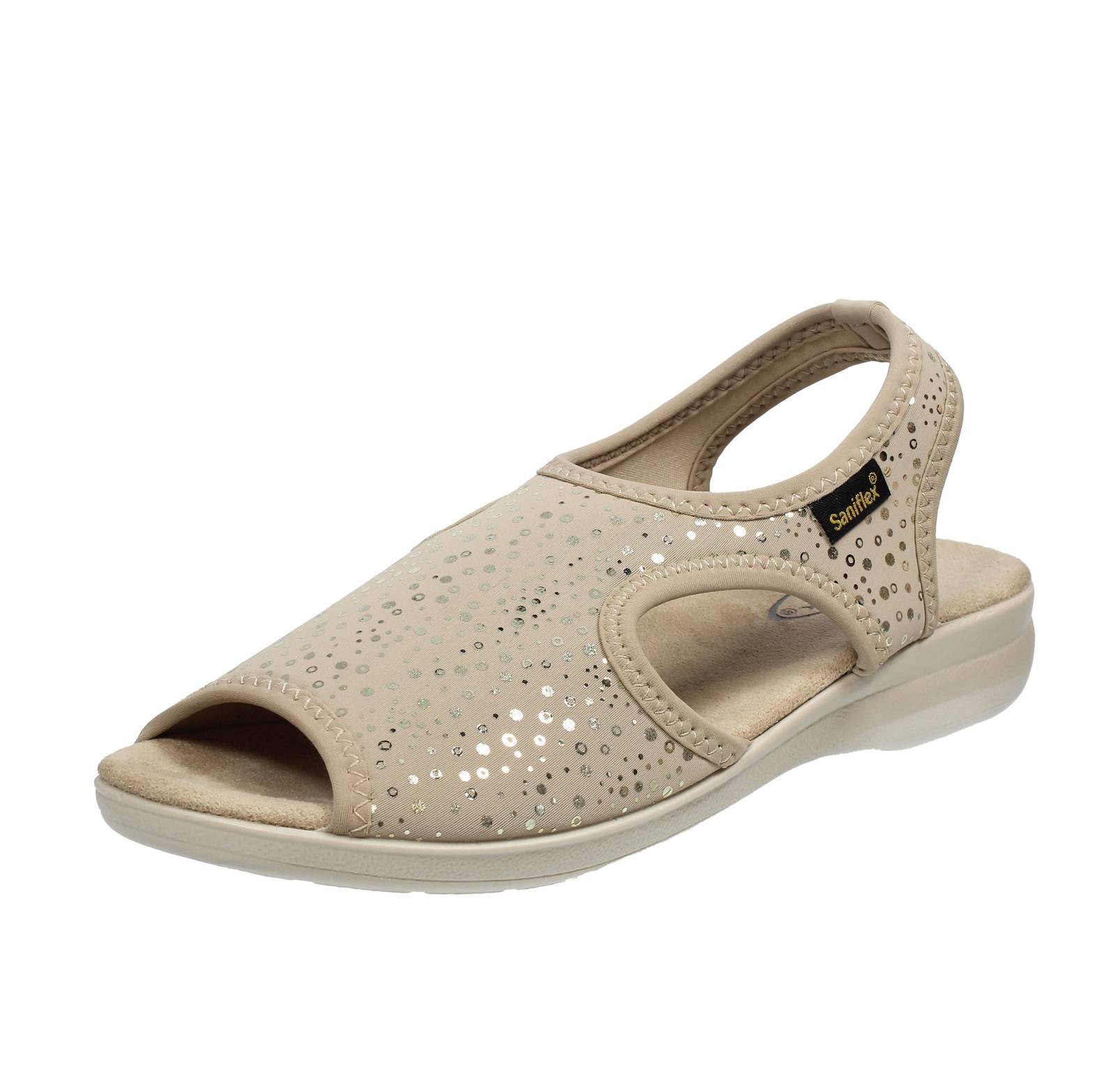 Сандалии Saniflex из эластичного материала Tessuto Sabbia - Taglia 40 266 см в обтяжку 6390₽