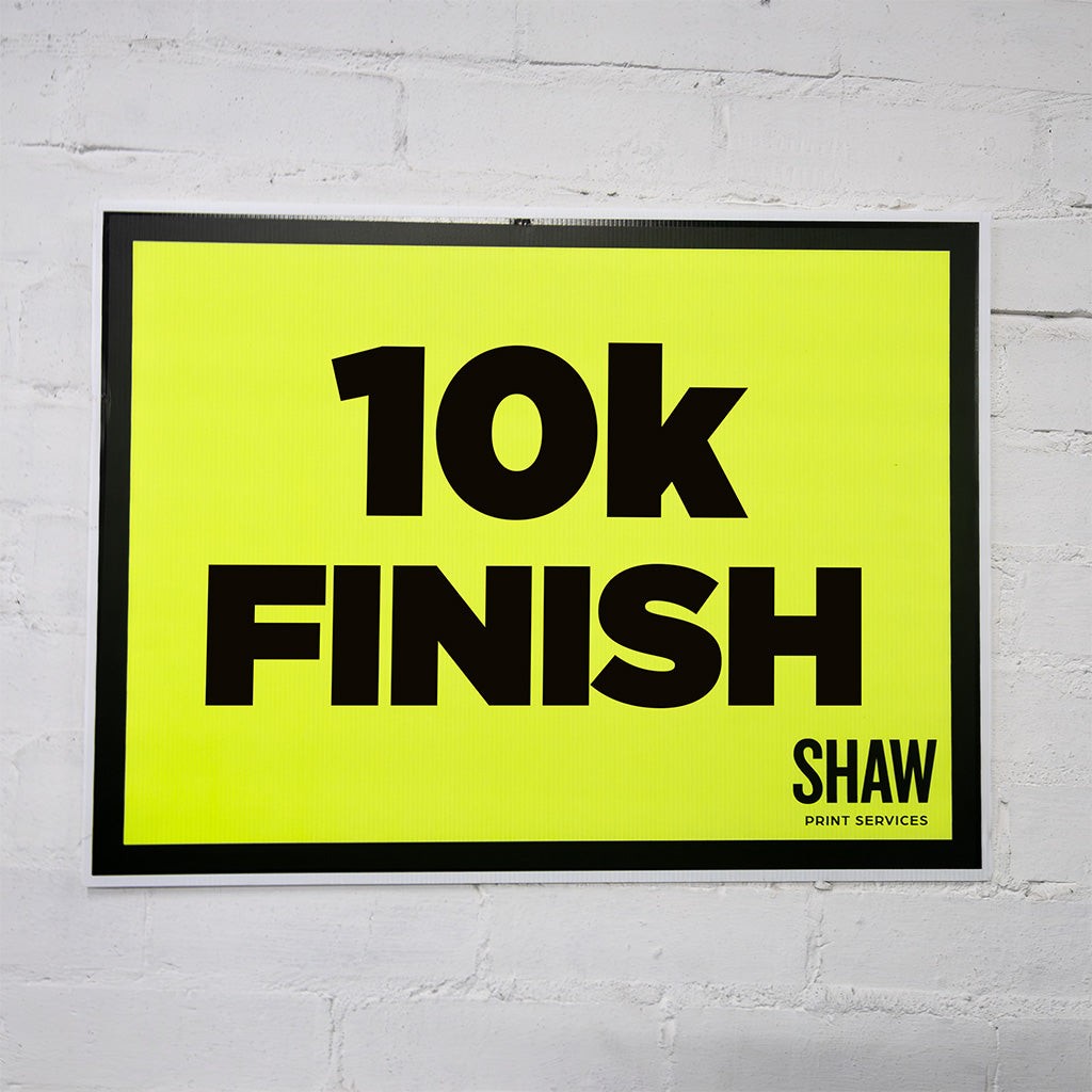10k Finish Event Sign (Landscape)