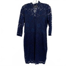 Karen Kane Lace Mini Dress | Blue/Black Synthetic, Petite MP