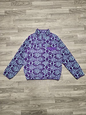 Patagonia Synchilla Fish All Over Print Pullover Fleece Purple