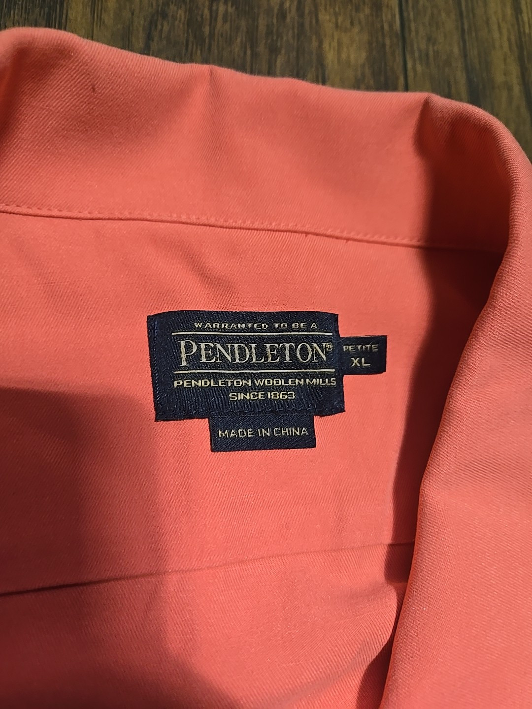 Pendleton Womens Full ZipJacket Top Solid Coral P… - image 4