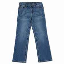 Cat Jack Girls Jeans Size 14 Straight Leg Stretch Denim Pants Medium Wash Blue