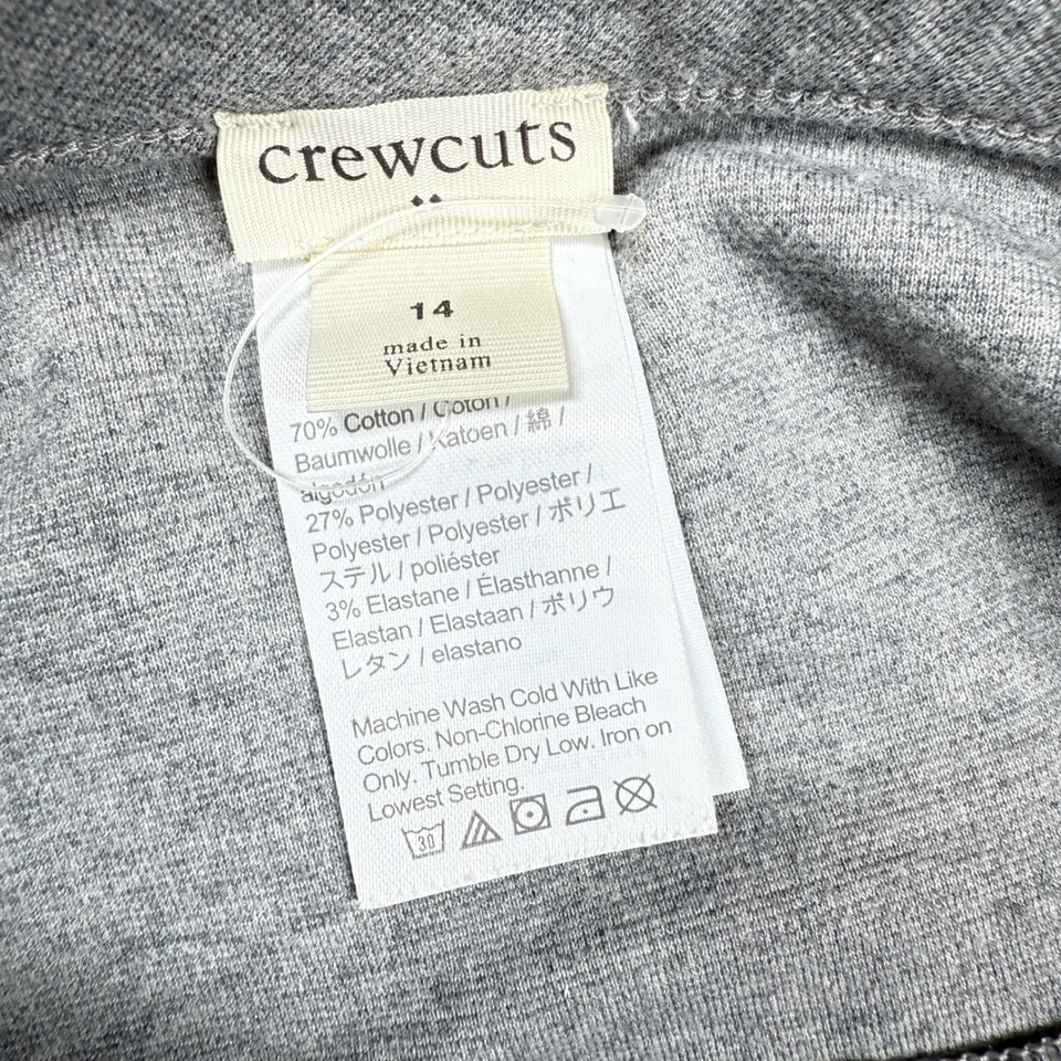 Falda Crewcuts Niña 14 Gris Línea A Falda Cómoda Mezcla de Algodón Linda Preppy Informal Foto 3 de 4