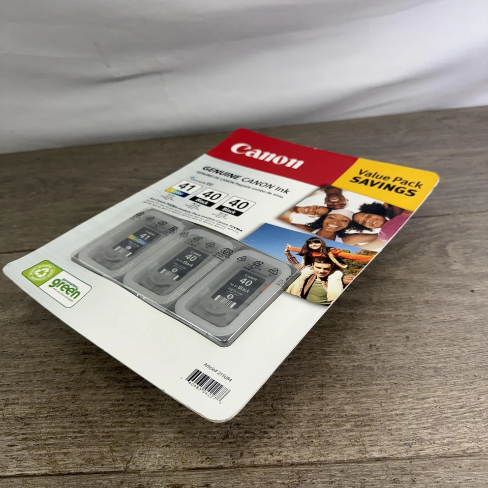 Canon CL-41 PG-40 Ink Cartridge Value Pack 1 Color 2 Black Genuine OEM - Image 4 of 4