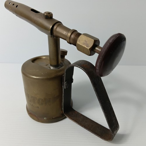 Vintage Darlton Australia Blow Torch lamp Small Brass Tool - Picture 7 of 11