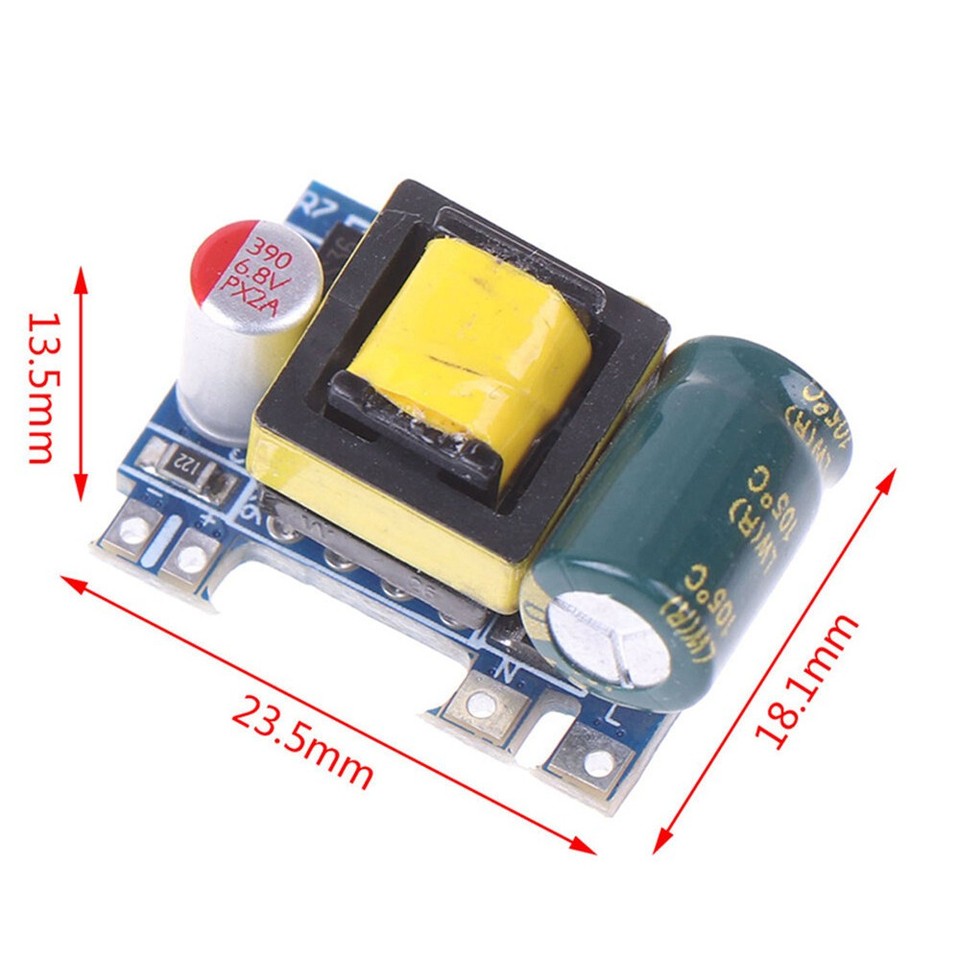 5pcs Mini AC-DC 110V 120V 220V 230V To 5V Converter Board Module Power ...