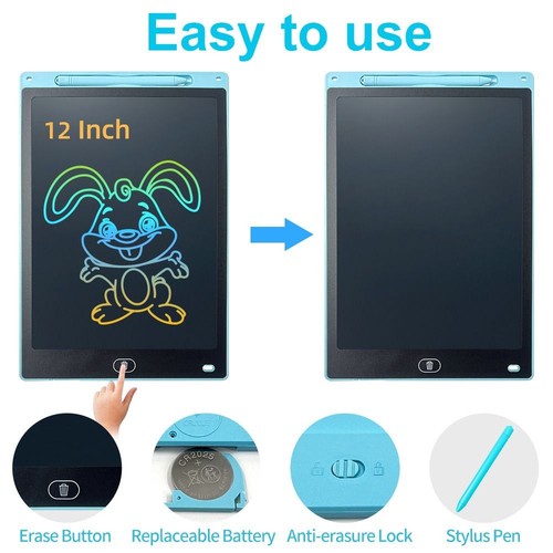 Farbbildschirm LCD-Schreibtafel mit Stift Graffiti-Skizzenblock für Kinder - Afbeelding 5 van 12