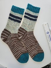 Hand Knitted Wool Socks Size 7-12  114