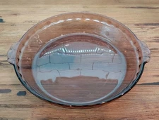 Vintage Pyrex Pie Plate #229 Baking 9 1/2"  Deep Dish Cranberry