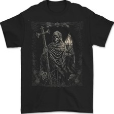 Gothic Grim Reaper Heavy Metal Calavera Camiseta Gildan 100% Algodón Hombre