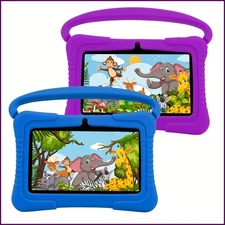 Veidoo 7 Inch Kids Tablet Android WiFi 2GB+32GB Parental Control Case Bundle