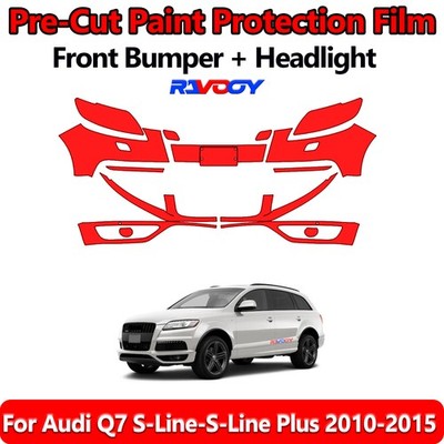 8.5Mil PreCut Front Bumper PPF Kit Film For Audi Q7 S-Line-S-Line Plus 2010-2015