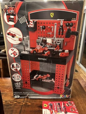 Vintage Smoby Ferrari Bricolo Workshop Stand Complete