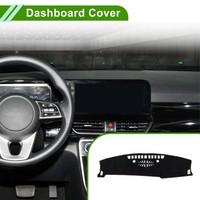Dashboard-Abdeckung FüR Kia Seltos 24-25 Ohne Hud Schwarz Braun 1 StüCk