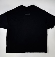 Fear of God Essentials Men s Black Logo T-Shirt Size M Oversized Made in Vietnam