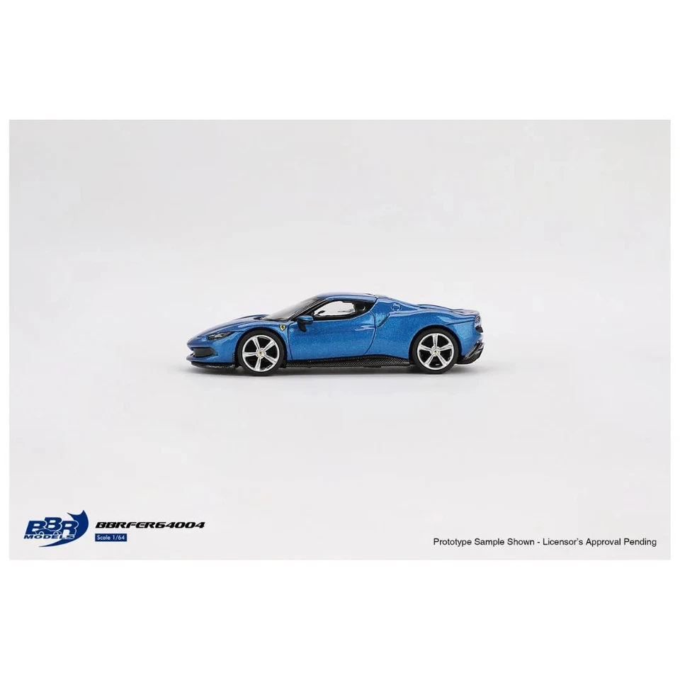 BBR FERRARI 296 GTB Blu Corsa - bbrfer60004 SCALA 1:64 - Immagine 3 di 3