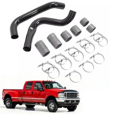 Powder Coated 3 Intercooler Pipe Boot Kit For Ford 7.3l 1999.5-03 Powerstroke