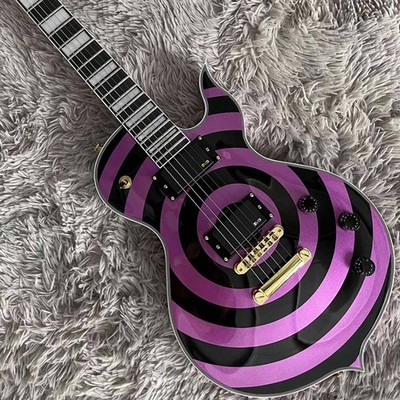 Metallic Purple Bullseye Zakk Wylde Electric Guitar Maple Neck | eBay