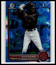 2022 1st Bowman Chrome Sapphire Alvin Guzman #BCP-18 D'Backs