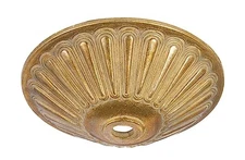 B&P Lamp® 4 Inch Diameter Die Cast Brass Ceiling Light Canopy Plate or Cap