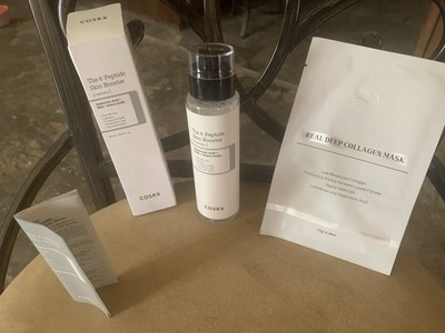 COSRX The 6 Peptide Skin Booster Serum NIB w/Deep Collagen Mask