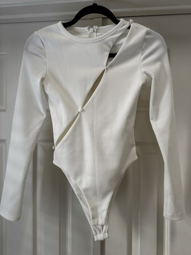 Sabo Rock Body. Camelia Body. Weißer Body. Damen Tanga Bodys - Bild 1 von 10