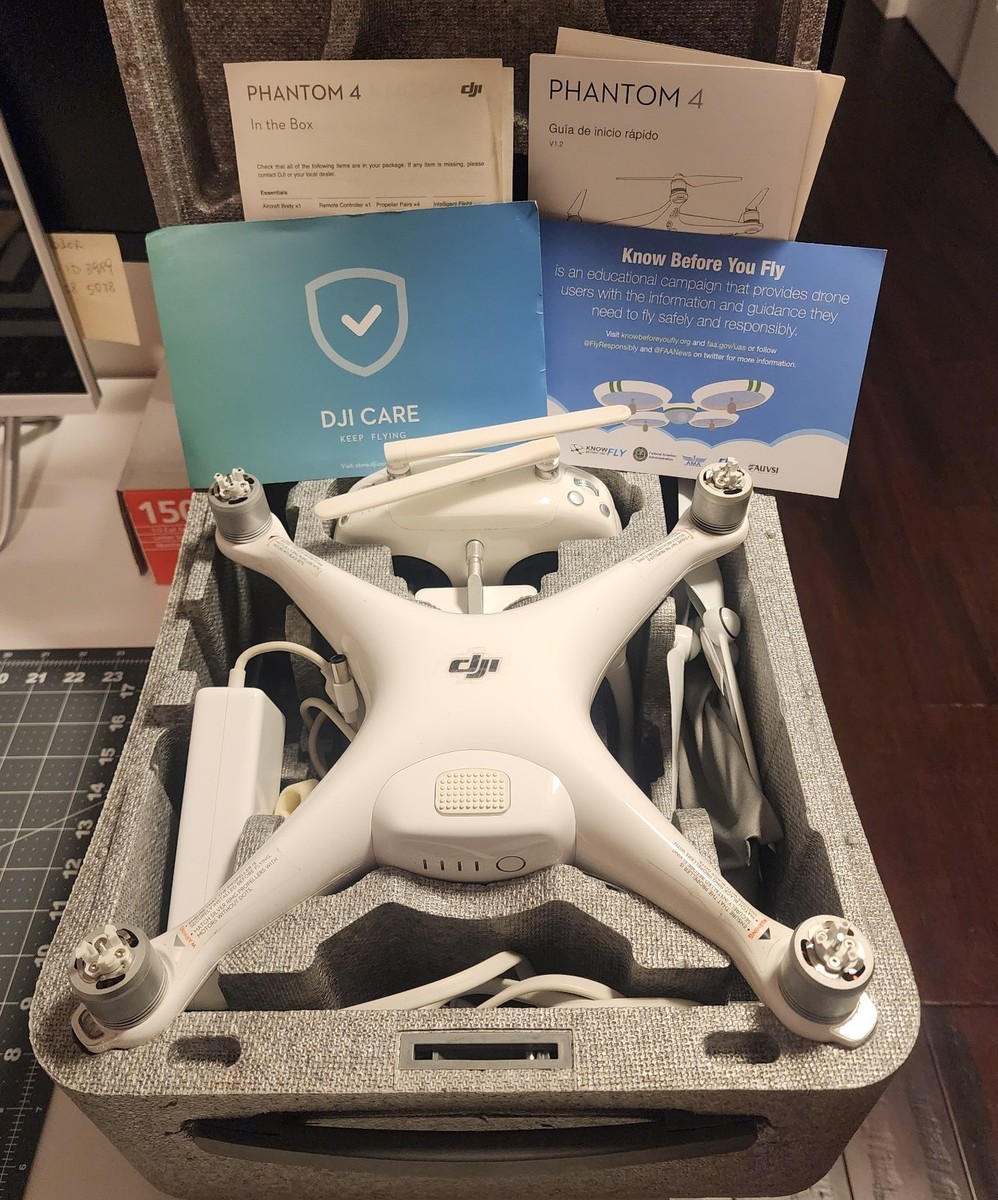 DJI Phantom 4 4K Camera Drone - White for sale online | eBay