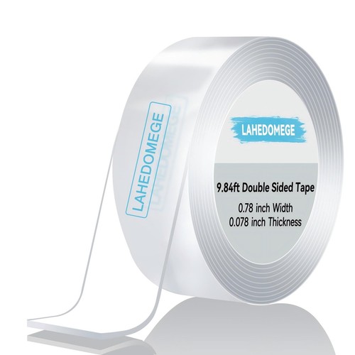 Strong Double Sided Tape Heavy Duty 9.84FT, Nano Tape Heavy Duty Double Sided...
