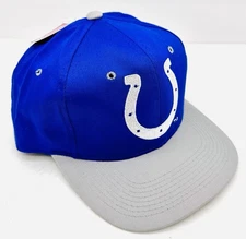 Vintage KMG Pro Model NEW ERA Indianapolis COLTS Team NFL Snapback Hat NWT