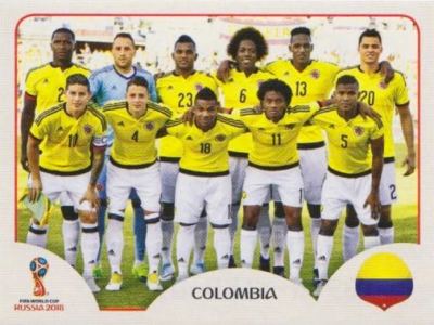 Panini Sticker Fußball WM 2018 Russia Nr. 633 COL Columbia Team Bild NEU