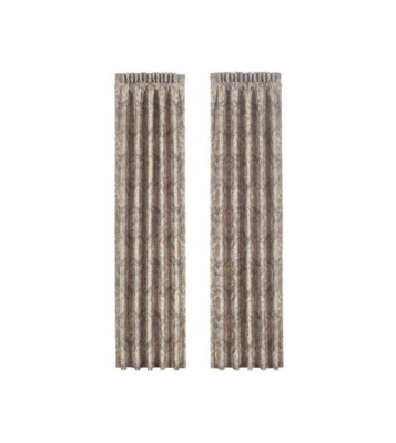 J.QUEEN NEW YORK 218611284PR Paulina Stone Polyester 84'' Window Panel Pair